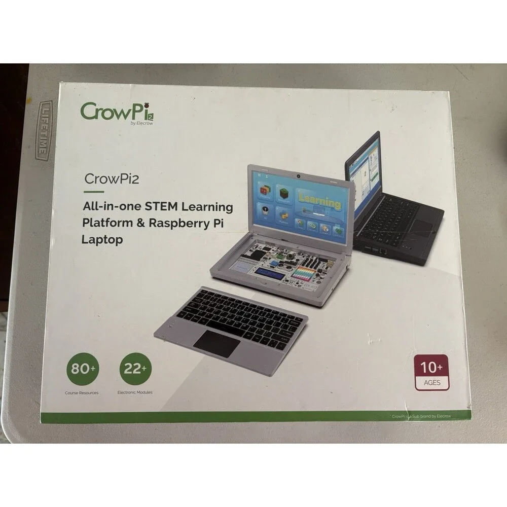 CrowPi2 Laptop All-in-One Stem Learning Platform Raspberry Pi 4B Laptop Tested